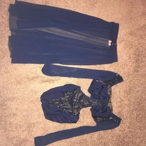 Competition Dance Skirt and Leotard Set